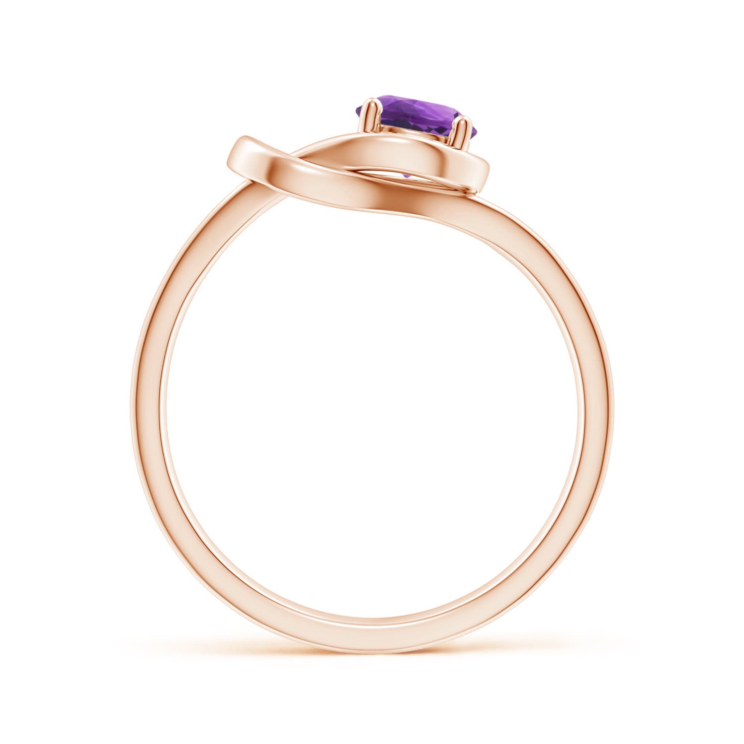 AAA - Amethyst / 0.45 CT / 14 KT Rose Gold