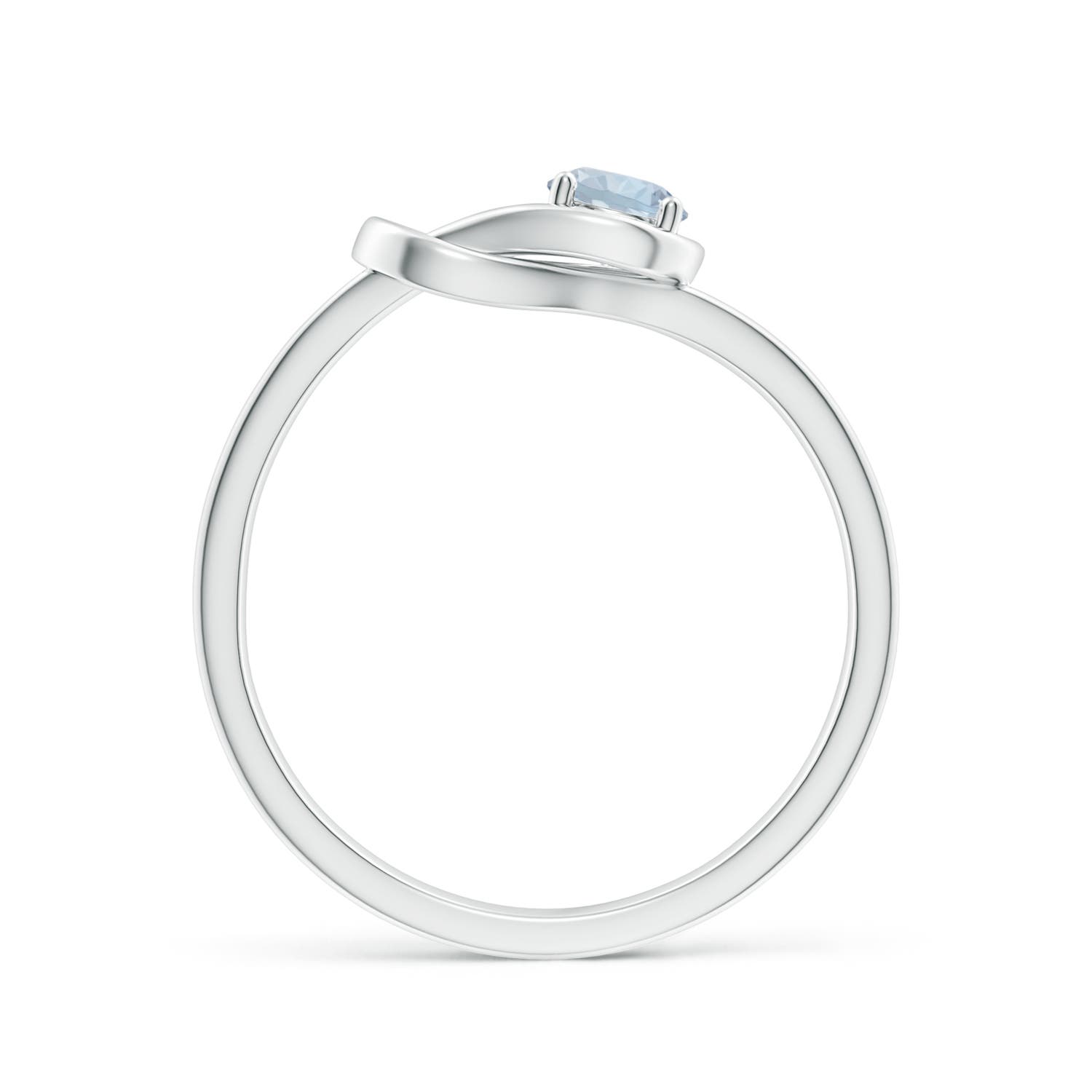 A - Aquamarine / 0.2 CT / 14 KT White Gold