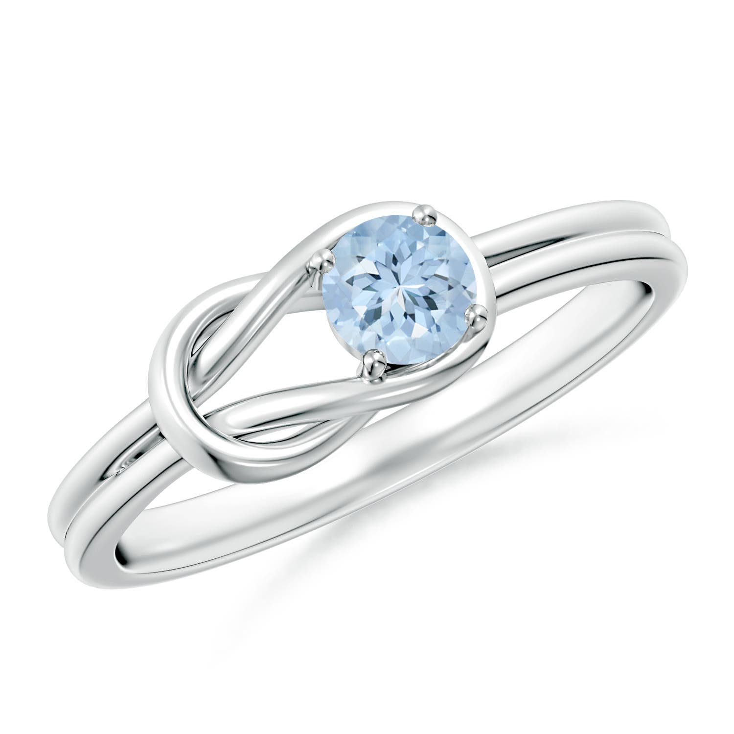 AA - Aquamarine / 0.2 CT / 14 KT White Gold