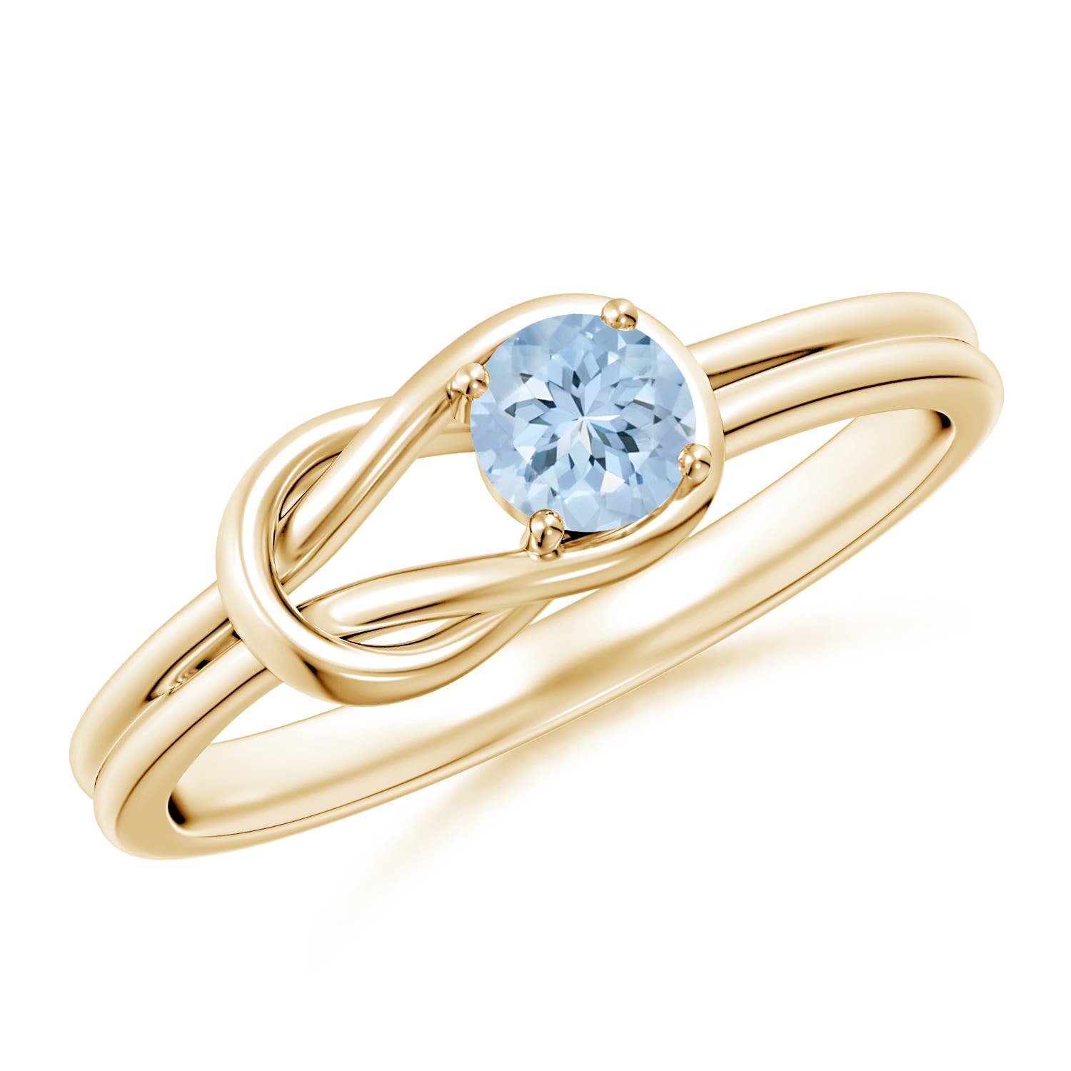 AA - Aquamarine / 0.2 CT / 14 KT Yellow Gold