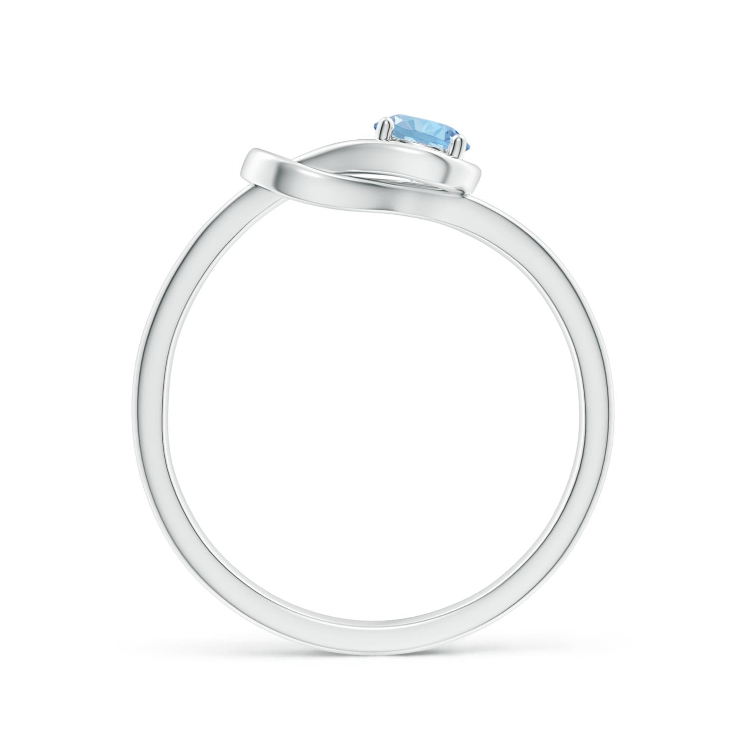 AAA - Aquamarine / 0.2 CT / 14 KT White Gold