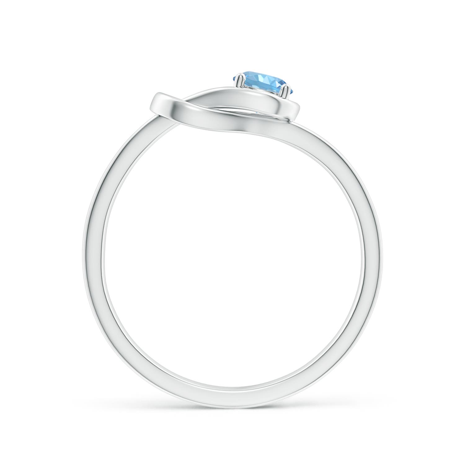 AAAA - Aquamarine / 0.2 CT / 14 KT White Gold