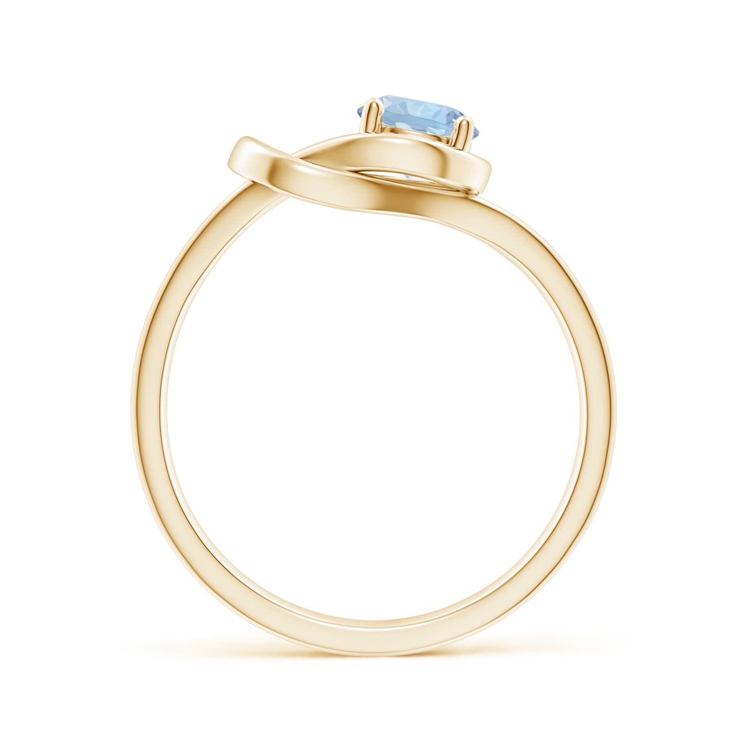 AA - Aquamarine / 0.4 CT / 14 KT Yellow Gold