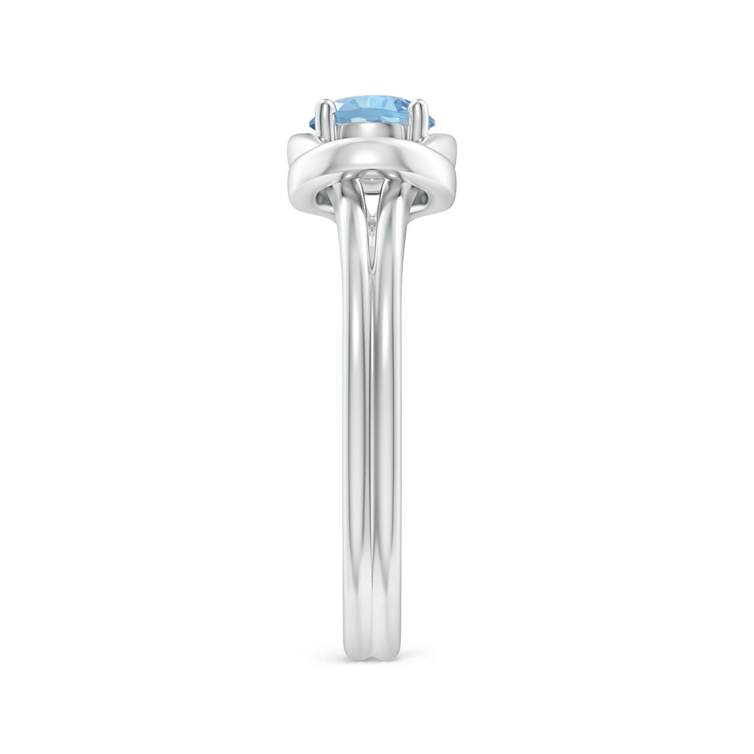 AAA - Aquamarine / 0.4 CT / 14 KT White Gold