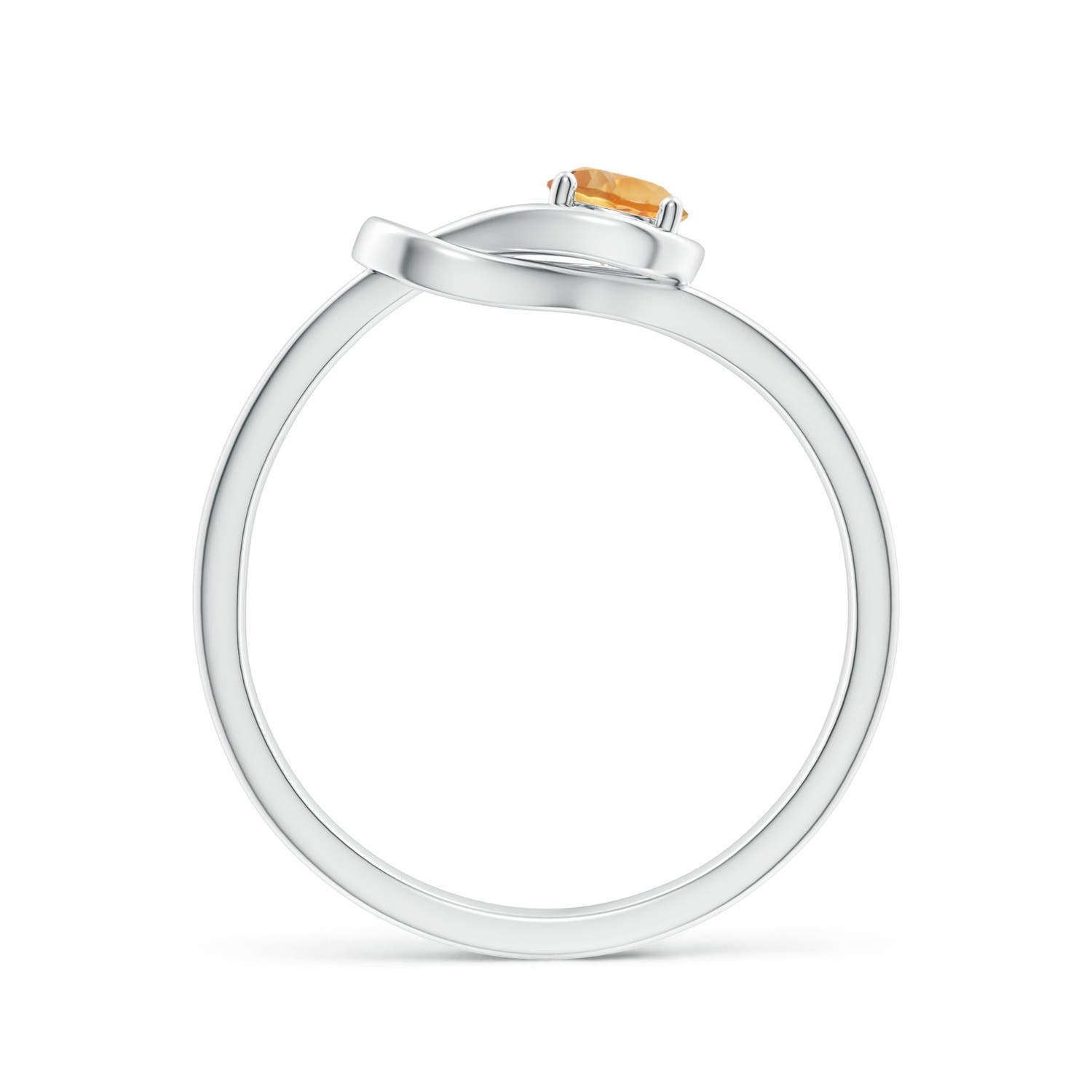 A - Citrine / 0.23 CT / 14 KT White Gold