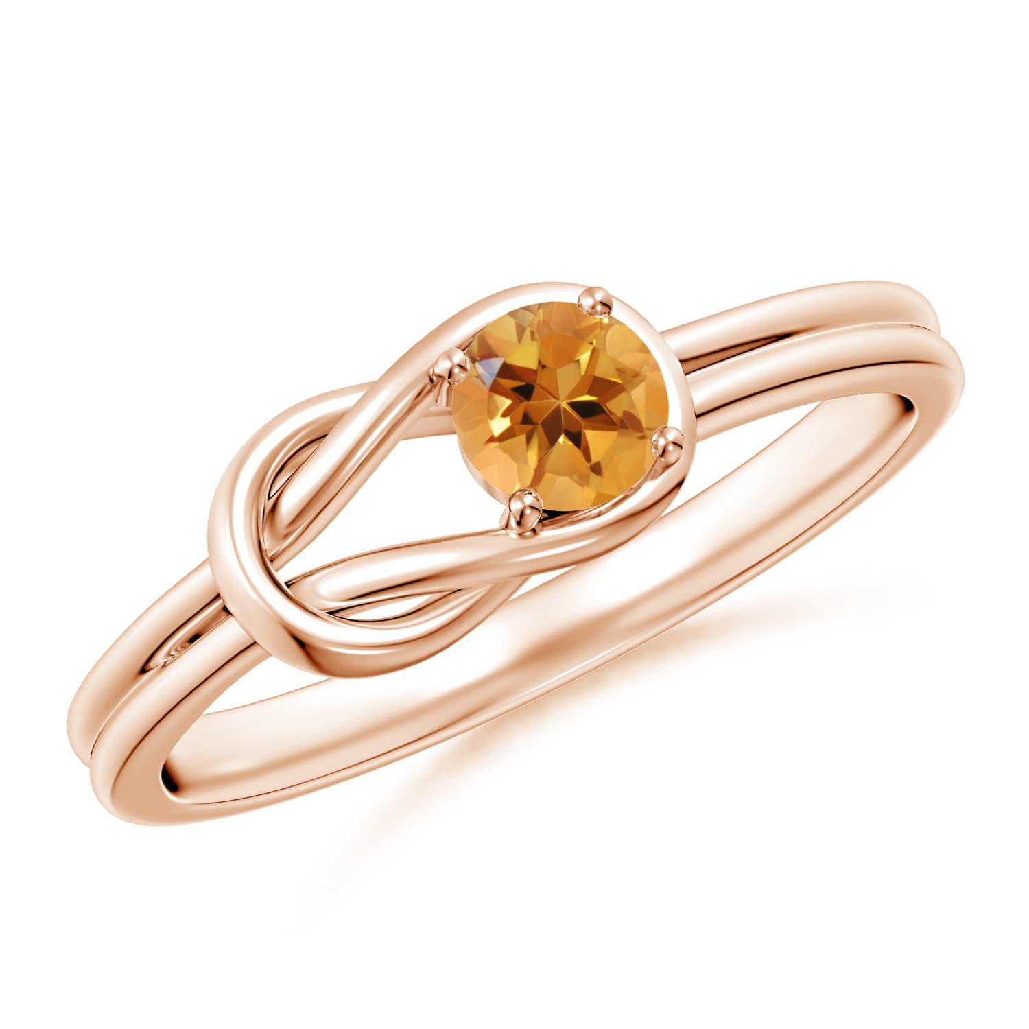 AA - Citrine / 0.23 CT / 14 KT Rose Gold