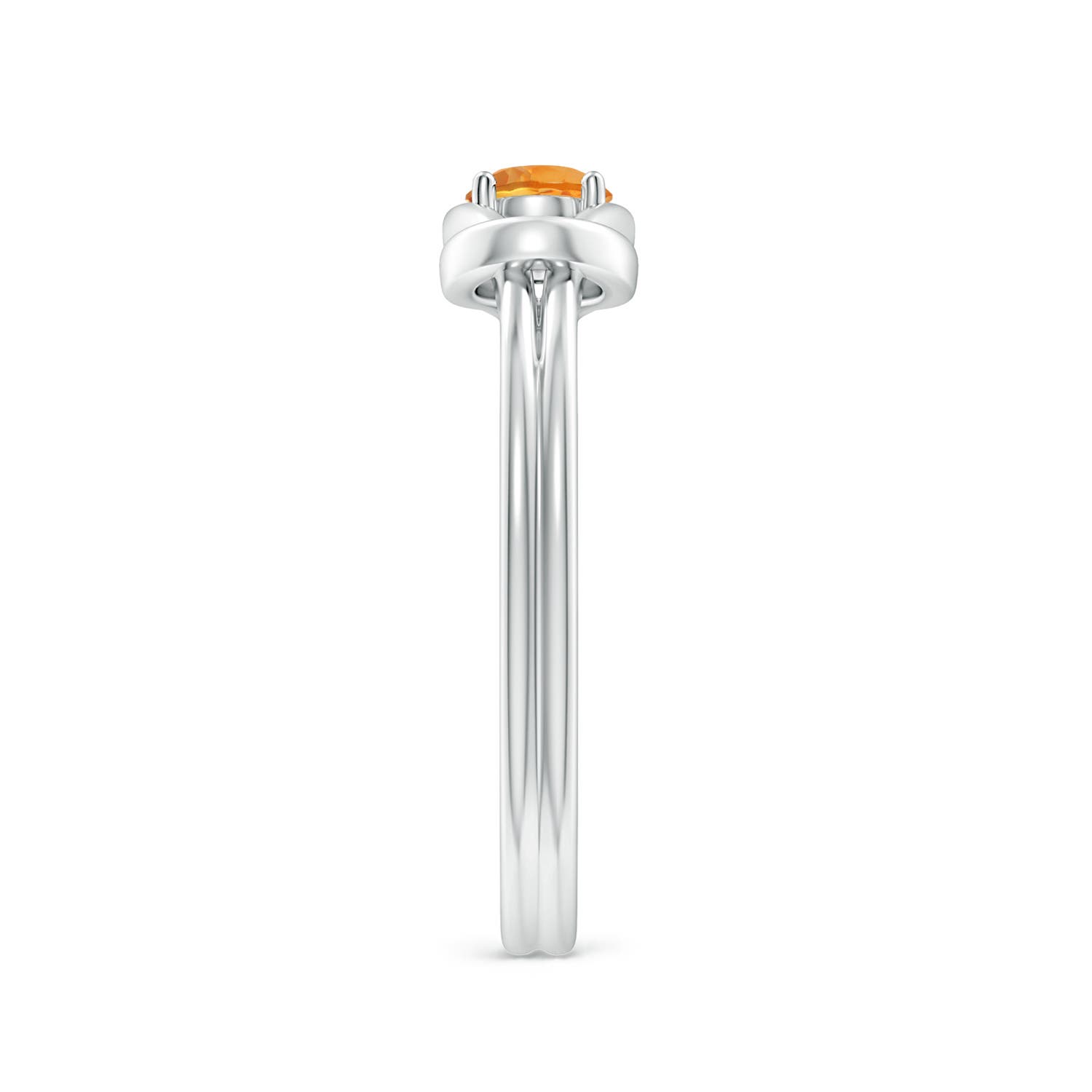 AAA - Citrine / 0.23 CT / 14 KT White Gold