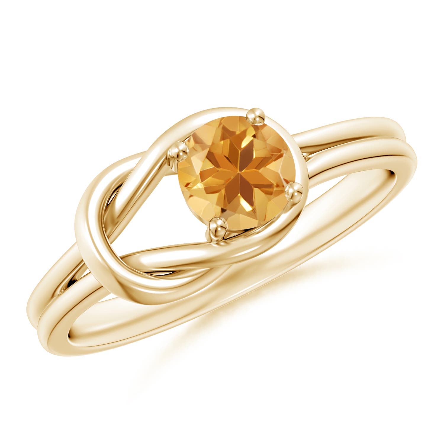 A - Citrine / 0.45 CT / 14 KT Yellow Gold