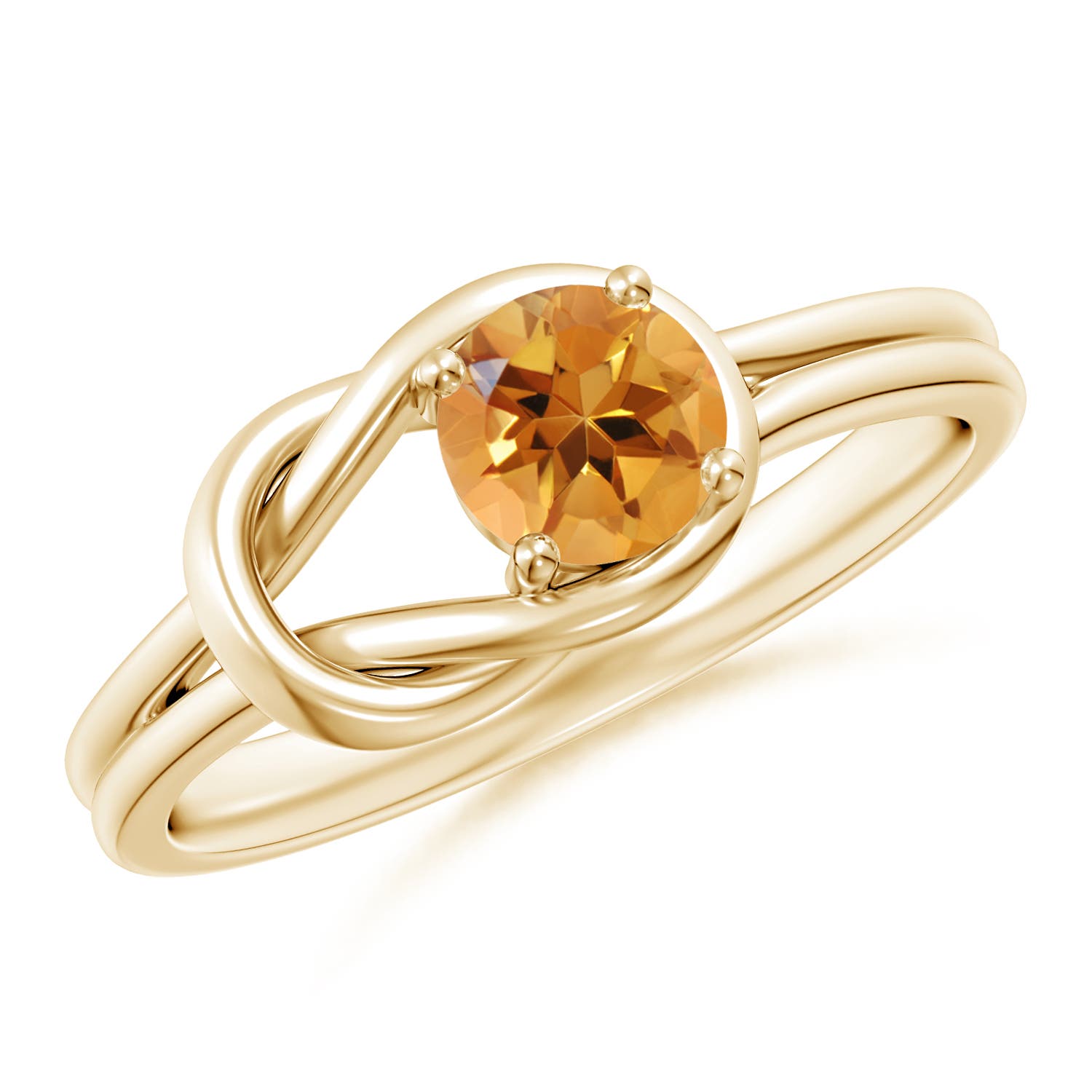 AA - Citrine / 0.45 CT / 14 KT Yellow Gold