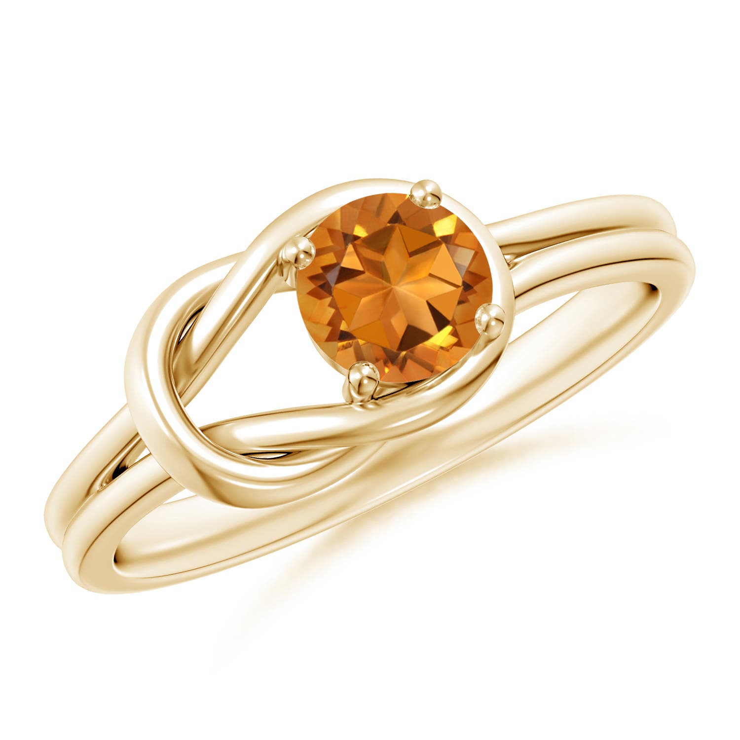 AAA - Citrine / 0.45 CT / 14 KT Yellow Gold