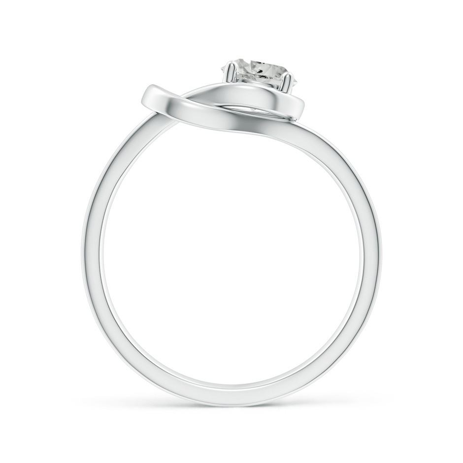 5mm KI3 Solitaire Diamond Infinity Knot Ring in White Gold side 199