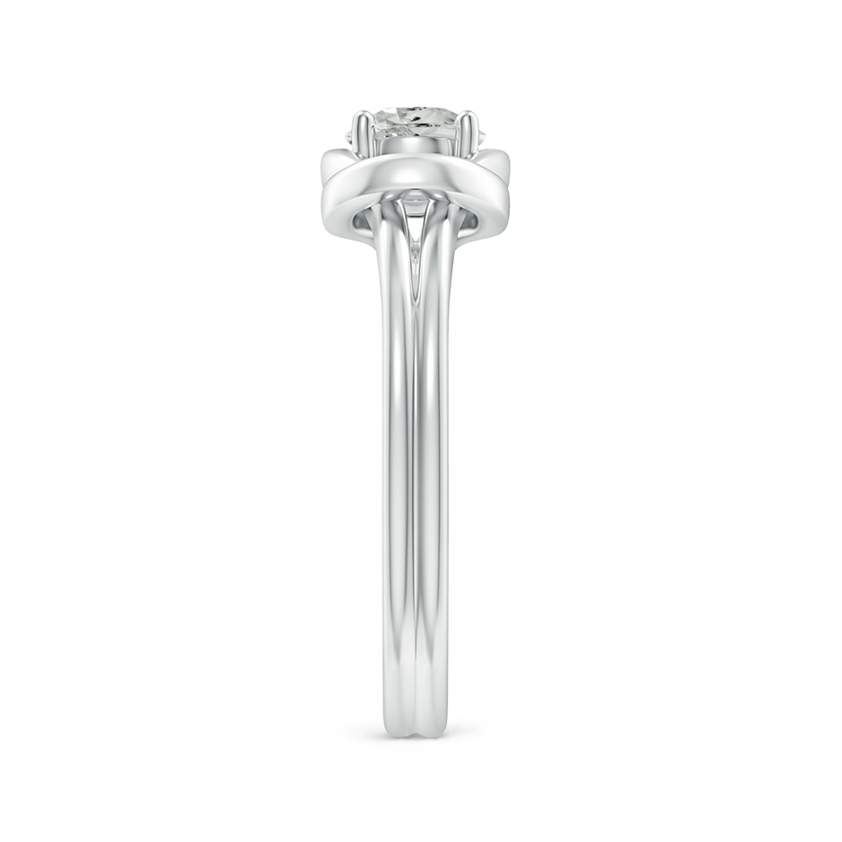 5mm KI3 Solitaire Diamond Infinity Knot Ring in White Gold side 299