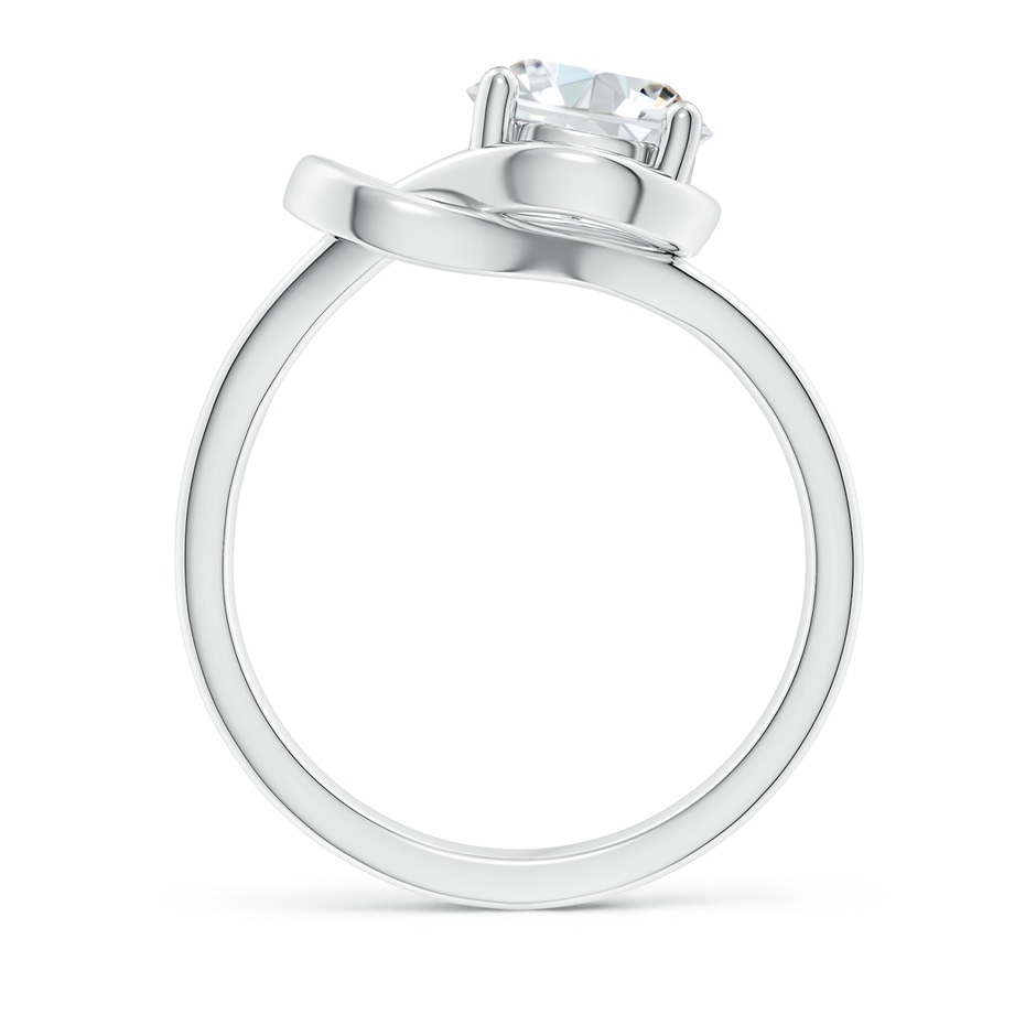 7.5mm GVS2 Solitaire Diamond Infinity Knot Ring in P950 Platinum side 199
