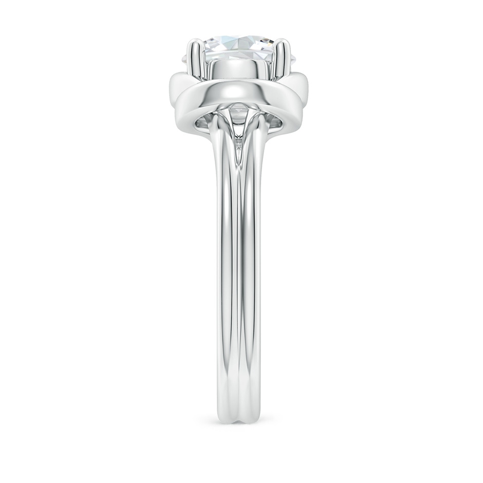 7.5mm GVS2 Solitaire Diamond Infinity Knot Ring in P950 Platinum side 299