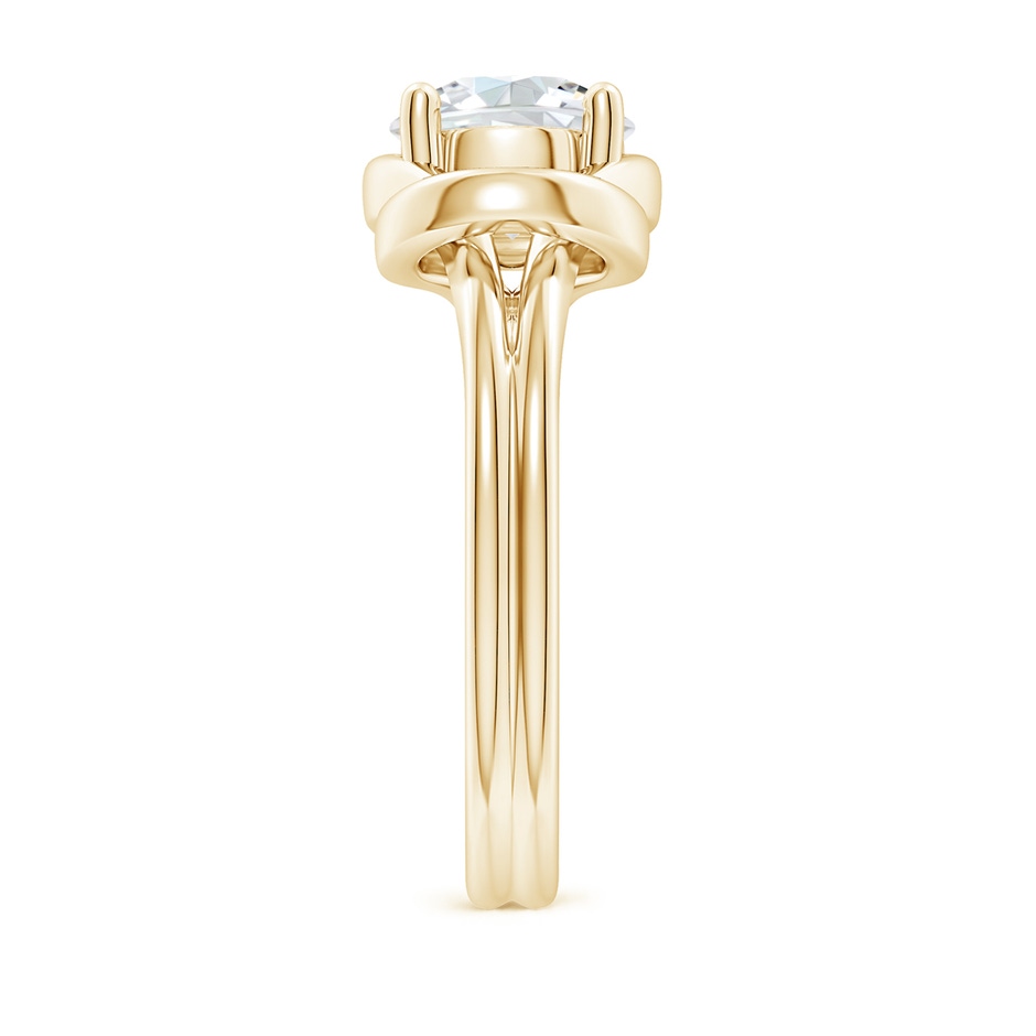 7.5mm GVS2 Solitaire Diamond Infinity Knot Ring in Yellow Gold side 299