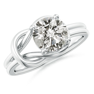 7.5mm KI3 Solitaire Diamond Infinity Knot Ring in P950 Platinum