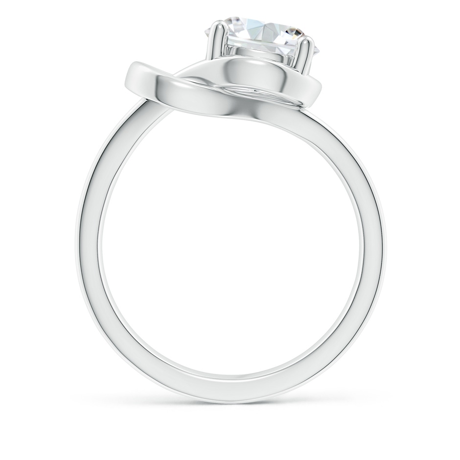 8.1mm GVS2 Solitaire Diamond Infinity Knot Ring in P950 Platinum side 199