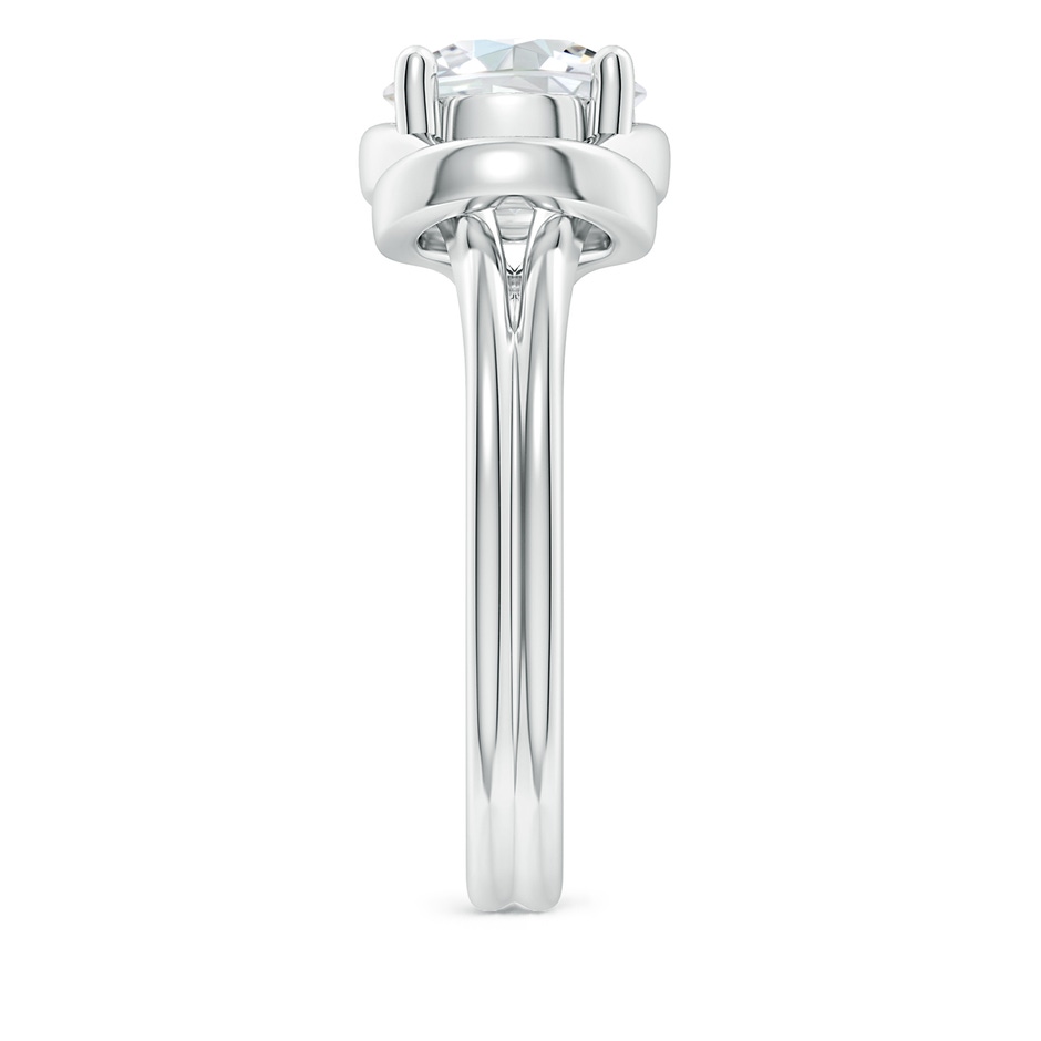 8.1mm GVS2 Solitaire Diamond Infinity Knot Ring in P950 Platinum side 299