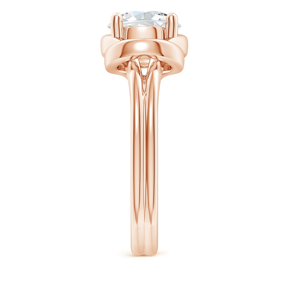 8.1mm GVS2 Solitaire Diamond Infinity Knot Ring in Rose Gold side 299
