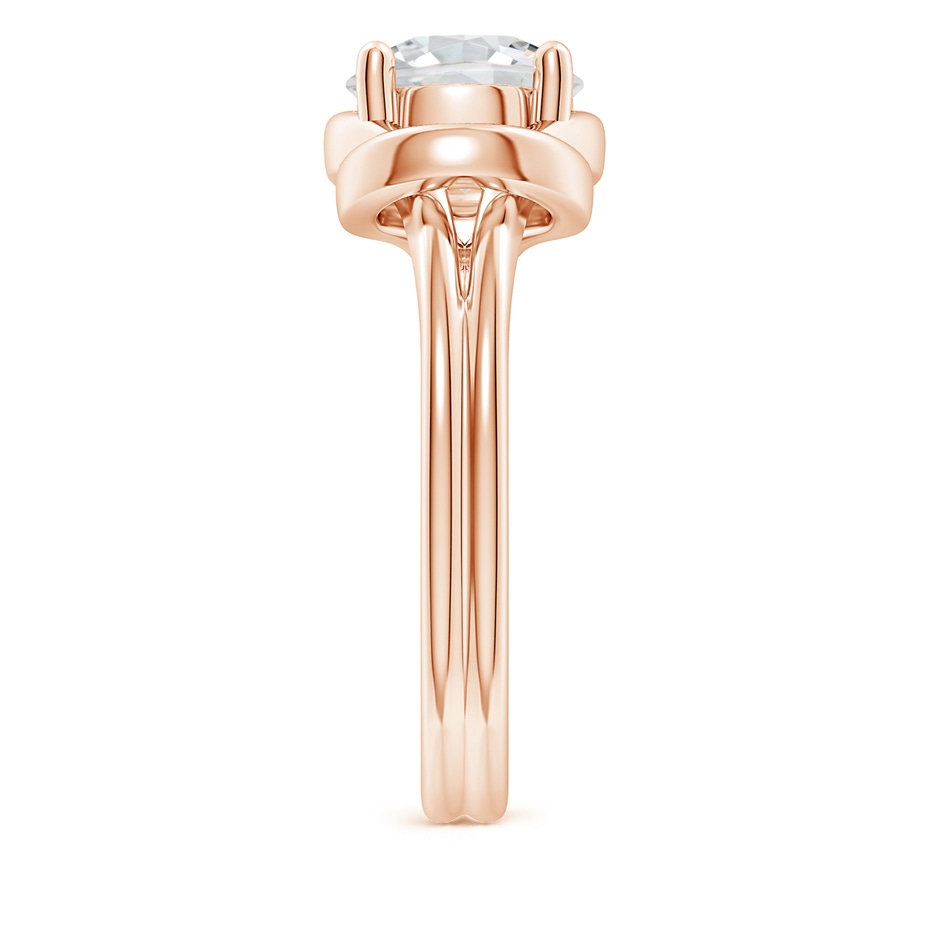 8.1mm HSI2 Solitaire Diamond Infinity Knot Ring in Rose Gold side 299