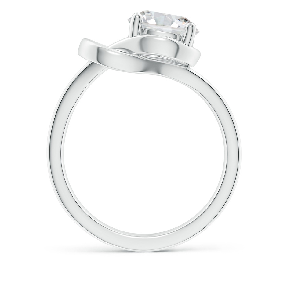 8.1mm HSI2 Solitaire Diamond Infinity Knot Ring in White Gold side 199