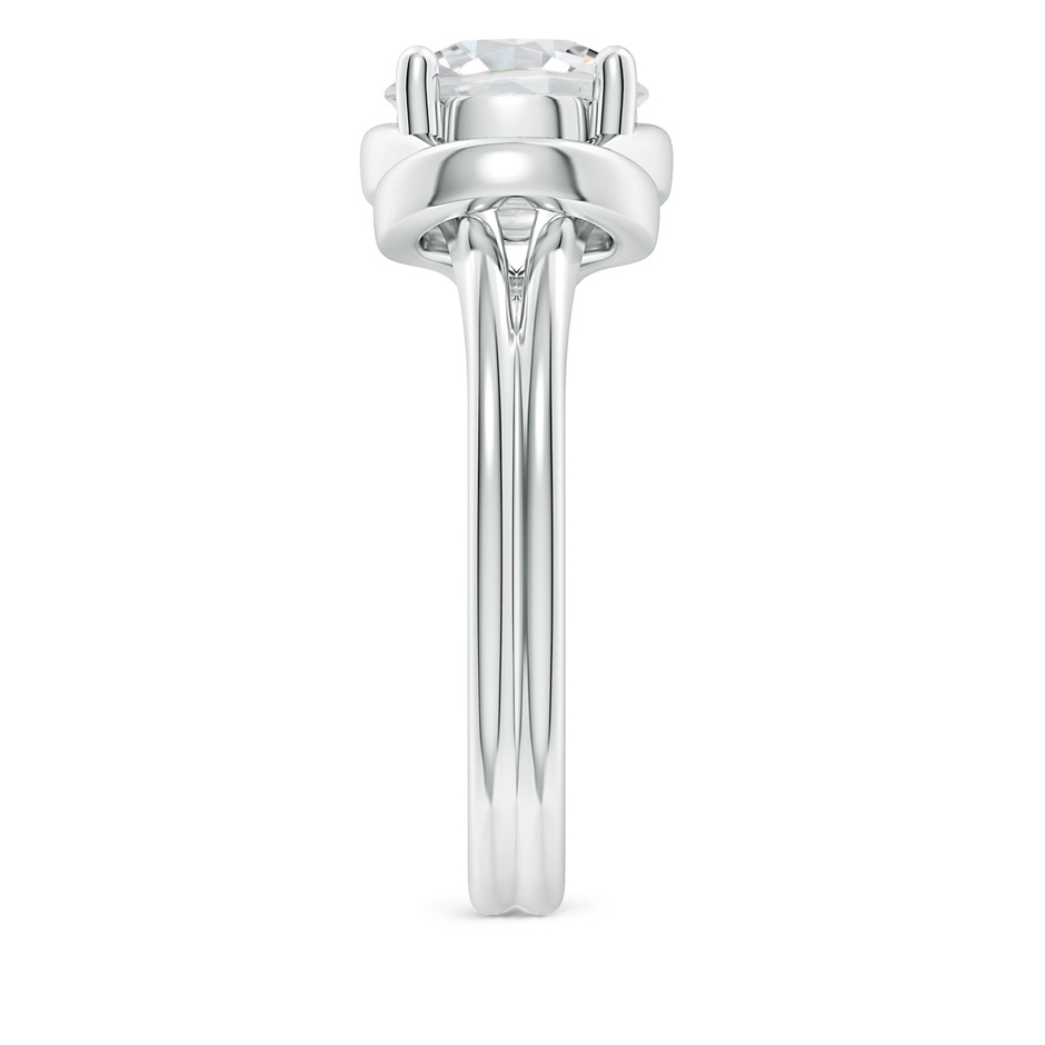 8.1mm HSI2 Solitaire Diamond Infinity Knot Ring in White Gold side 299