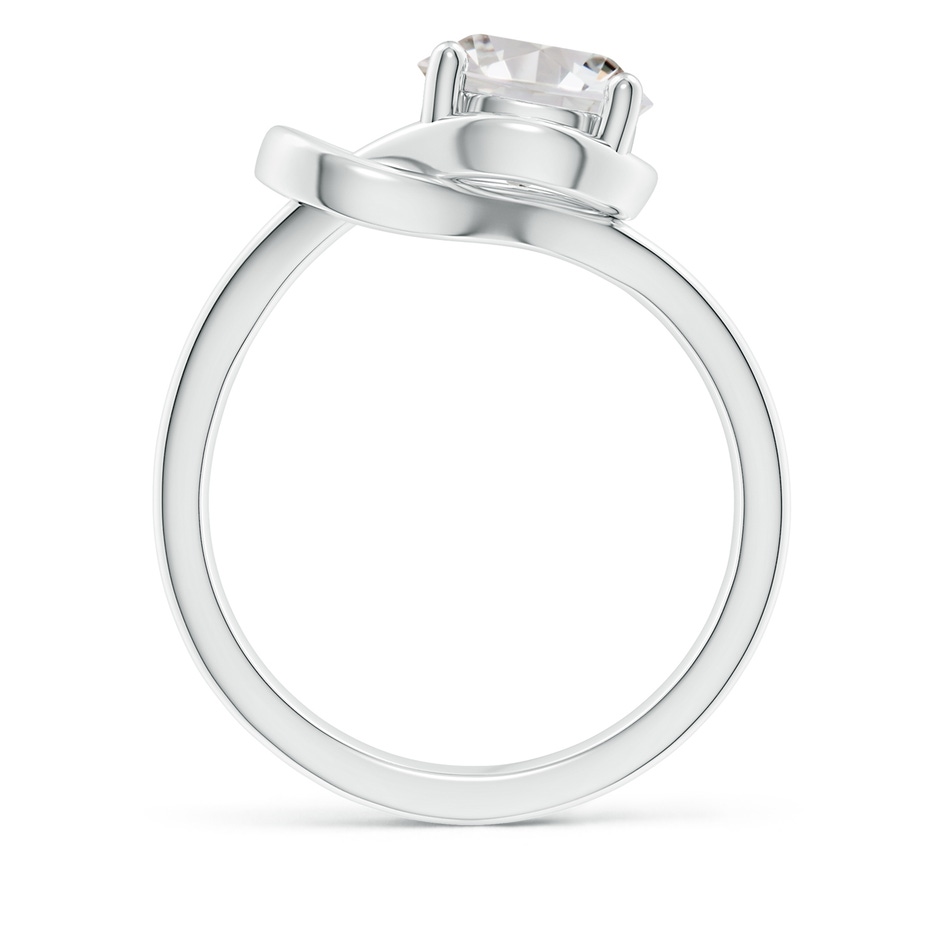 8.1mm IJI1I2 Solitaire Diamond Infinity Knot Ring in P950 Platinum side 199