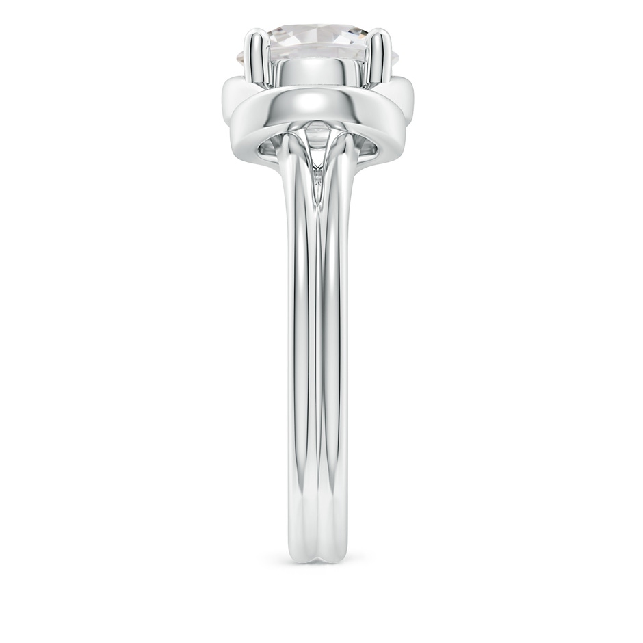 8.1mm IJI1I2 Solitaire Diamond Infinity Knot Ring in P950 Platinum side 299