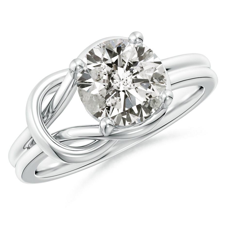 8.1mm KI3 Solitaire Diamond Infinity Knot Ring in P950 Platinum 