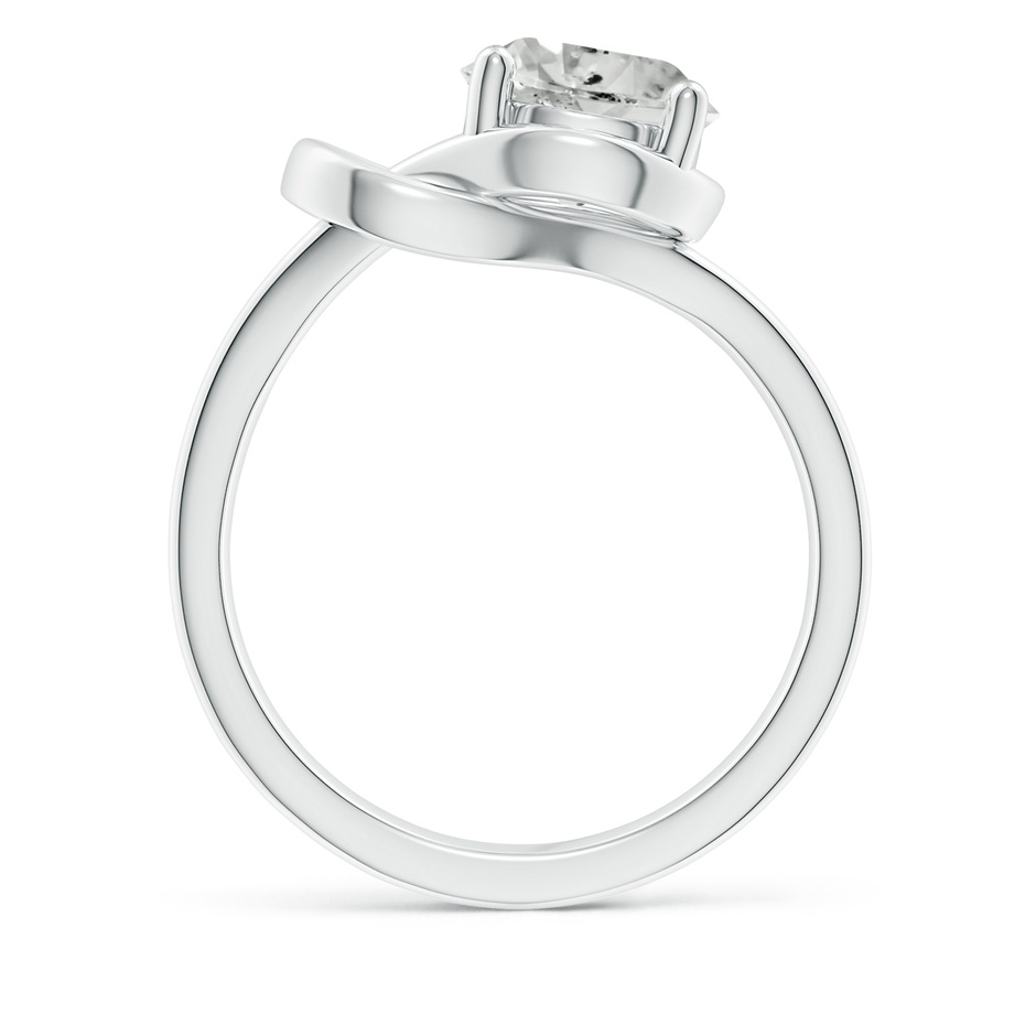 8.1mm KI3 Solitaire Diamond Infinity Knot Ring in P950 Platinum side 199