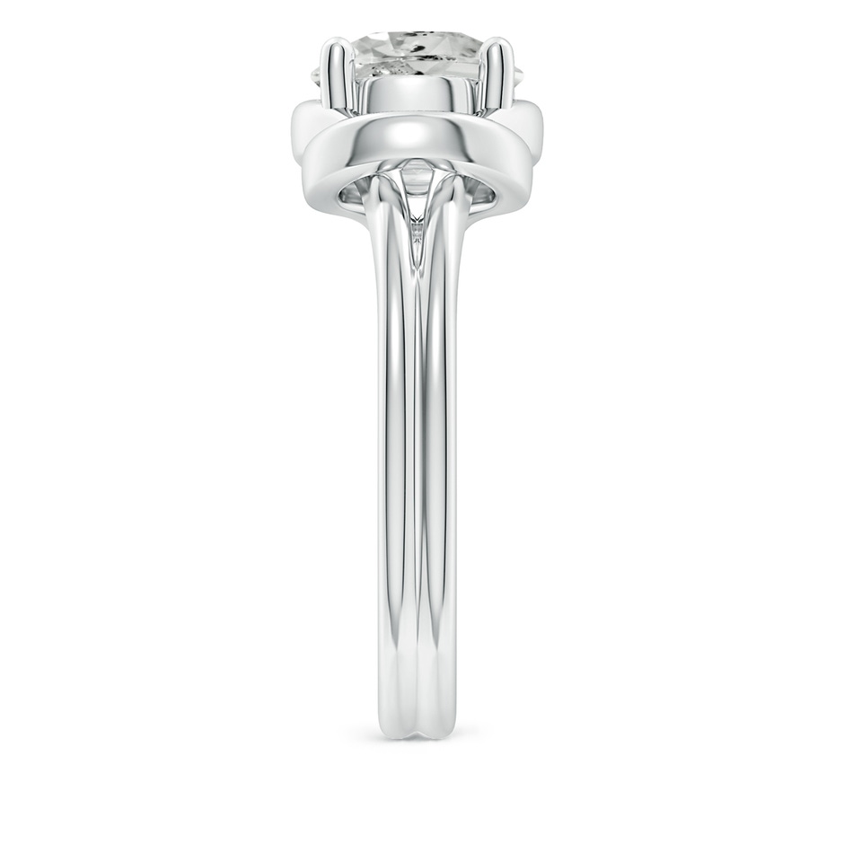 8.1mm KI3 Solitaire Diamond Infinity Knot Ring in P950 Platinum side 299