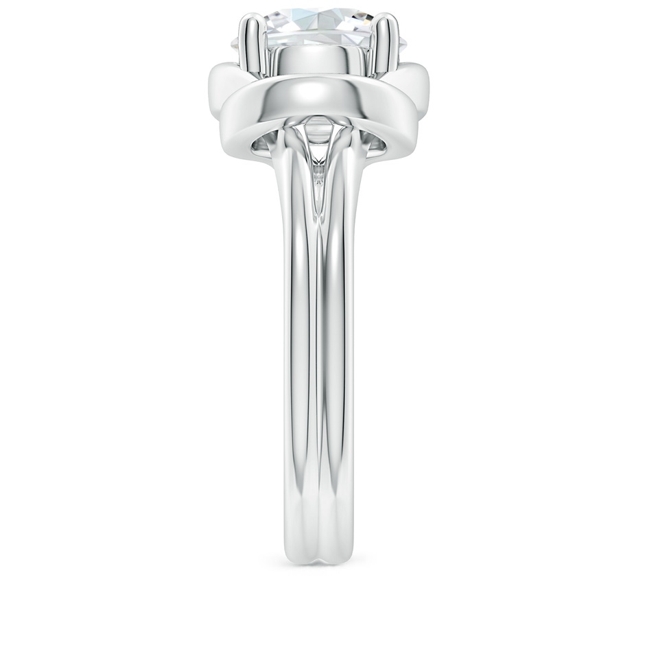 9.2mm GVS2 Solitaire Diamond Infinity Knot Ring in P950 Platinum side 299