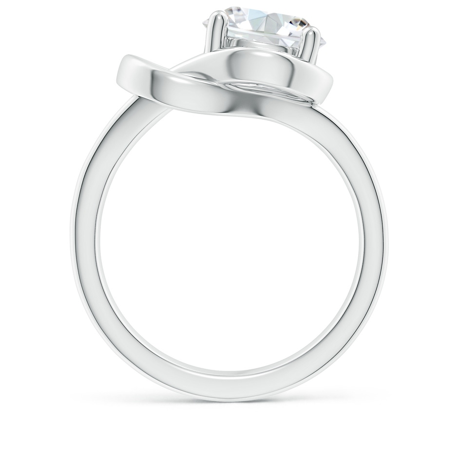 9.2mm GVS2 Solitaire Diamond Infinity Knot Ring in White Gold side 199