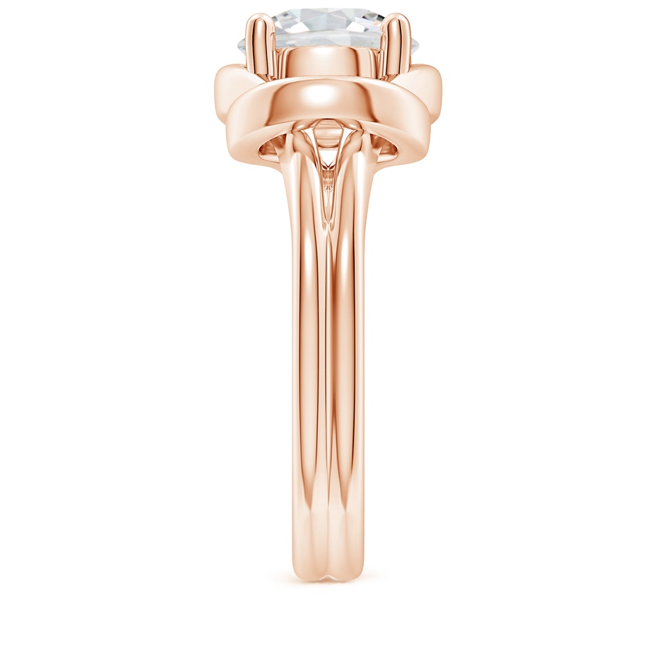 9.2mm HSI2 Solitaire Diamond Infinity Knot Ring in Rose Gold side 299