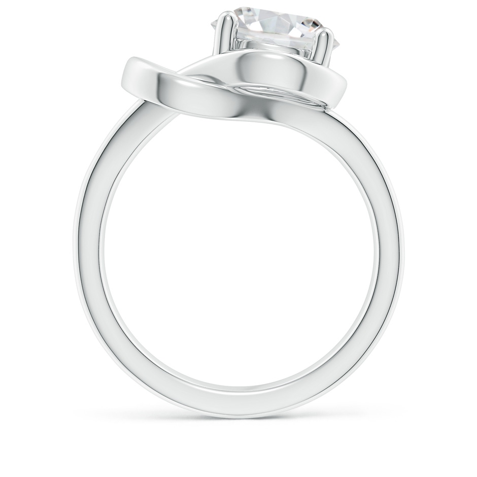 9.2mm HSI2 Solitaire Diamond Infinity Knot Ring in White Gold side 199