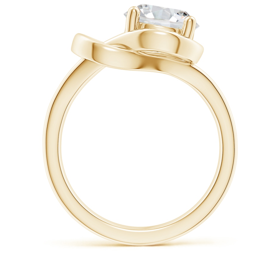 9.2mm HSI2 Solitaire Diamond Infinity Knot Ring in Yellow Gold side 199