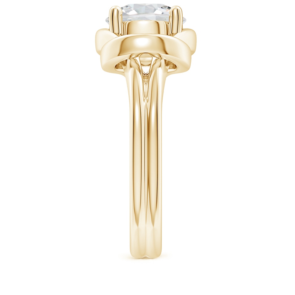 9.2mm HSI2 Solitaire Diamond Infinity Knot Ring in Yellow Gold side 299