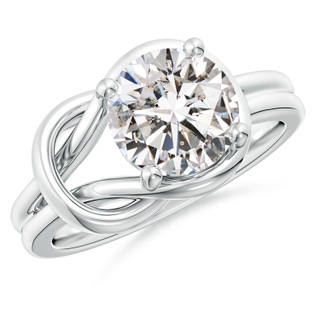 9.2mm IJI1I2 Solitaire Diamond Infinity Knot Ring in P950 Platinum