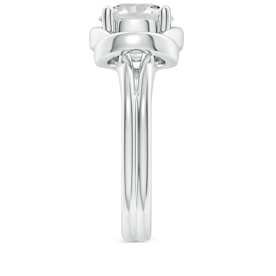 9.2mm IJI1I2 Solitaire Diamond Infinity Knot Ring in White Gold side 299