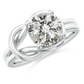 9.2mm KI3 Solitaire Diamond Infinity Knot Ring in P950 Platinum