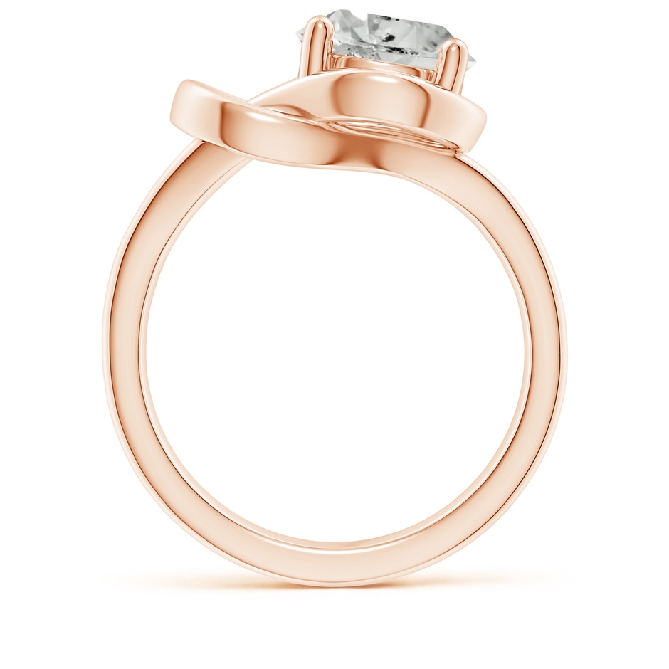 9.2mm KI3 Solitaire Diamond Infinity Knot Ring in Rose Gold side 199