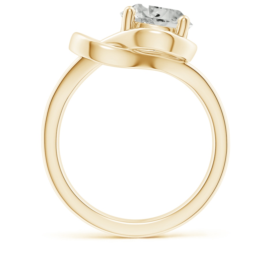 9.2mm KI3 Solitaire Diamond Infinity Knot Ring in Yellow Gold side 199
