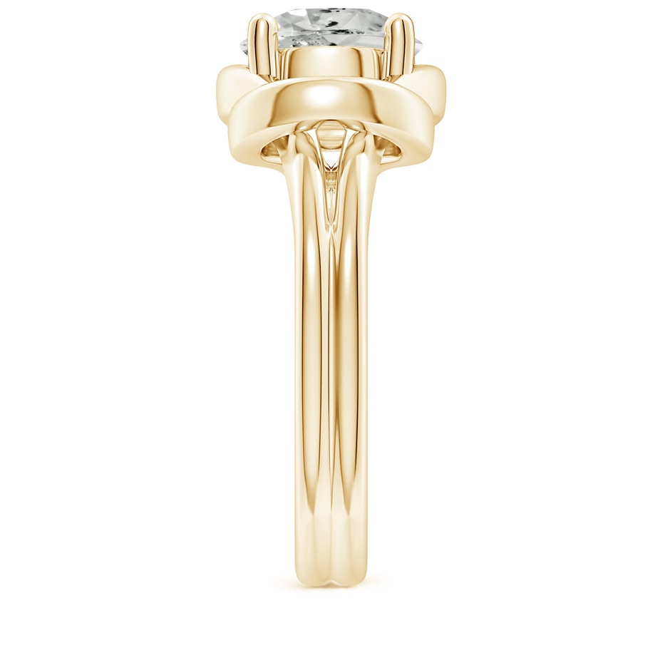 9.2mm KI3 Solitaire Diamond Infinity Knot Ring in Yellow Gold side 299