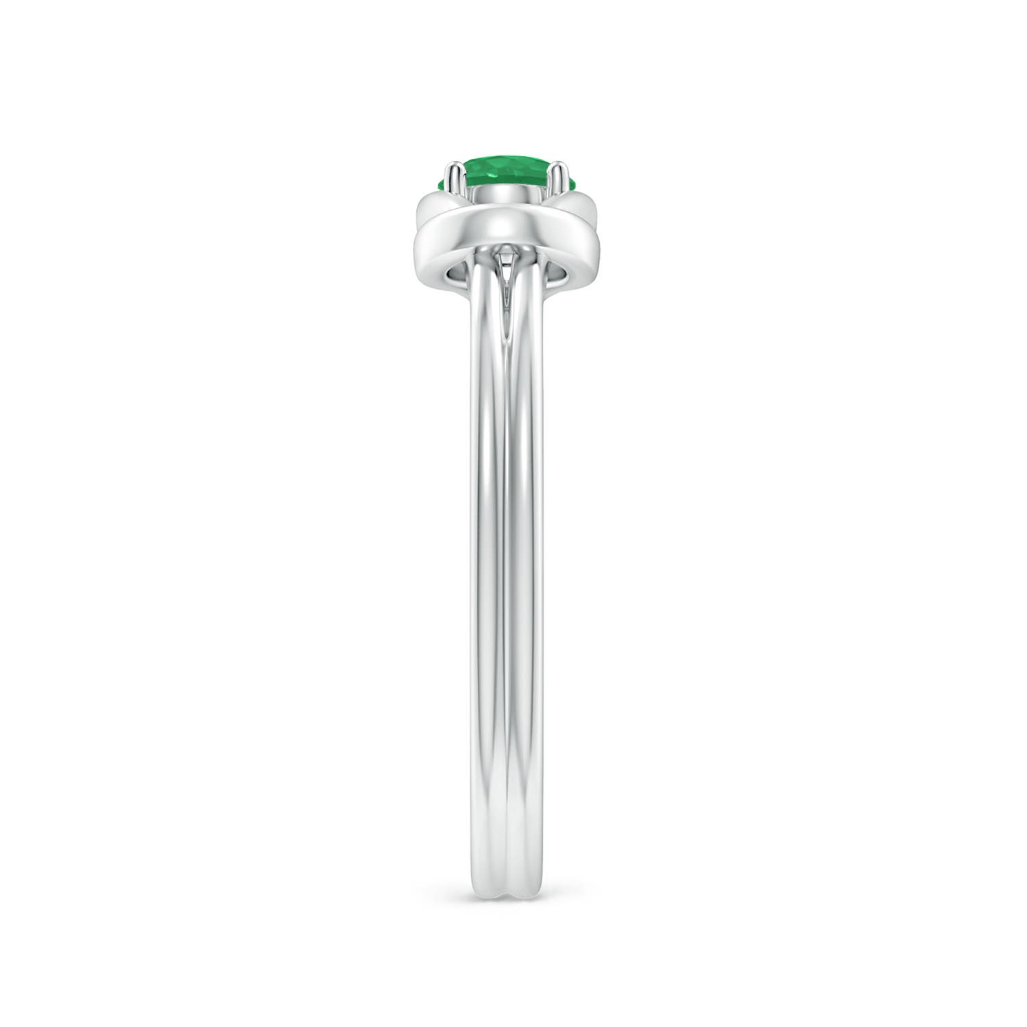 A - Emerald / 0.24 CT / 14 KT White Gold