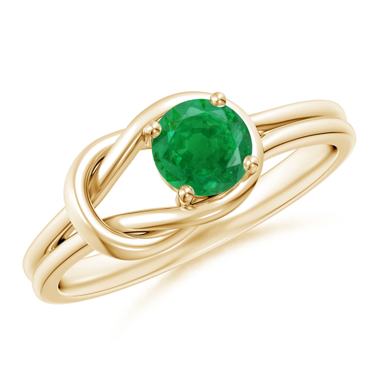 AA - Emerald / 0.45 CT / 14 KT Yellow Gold