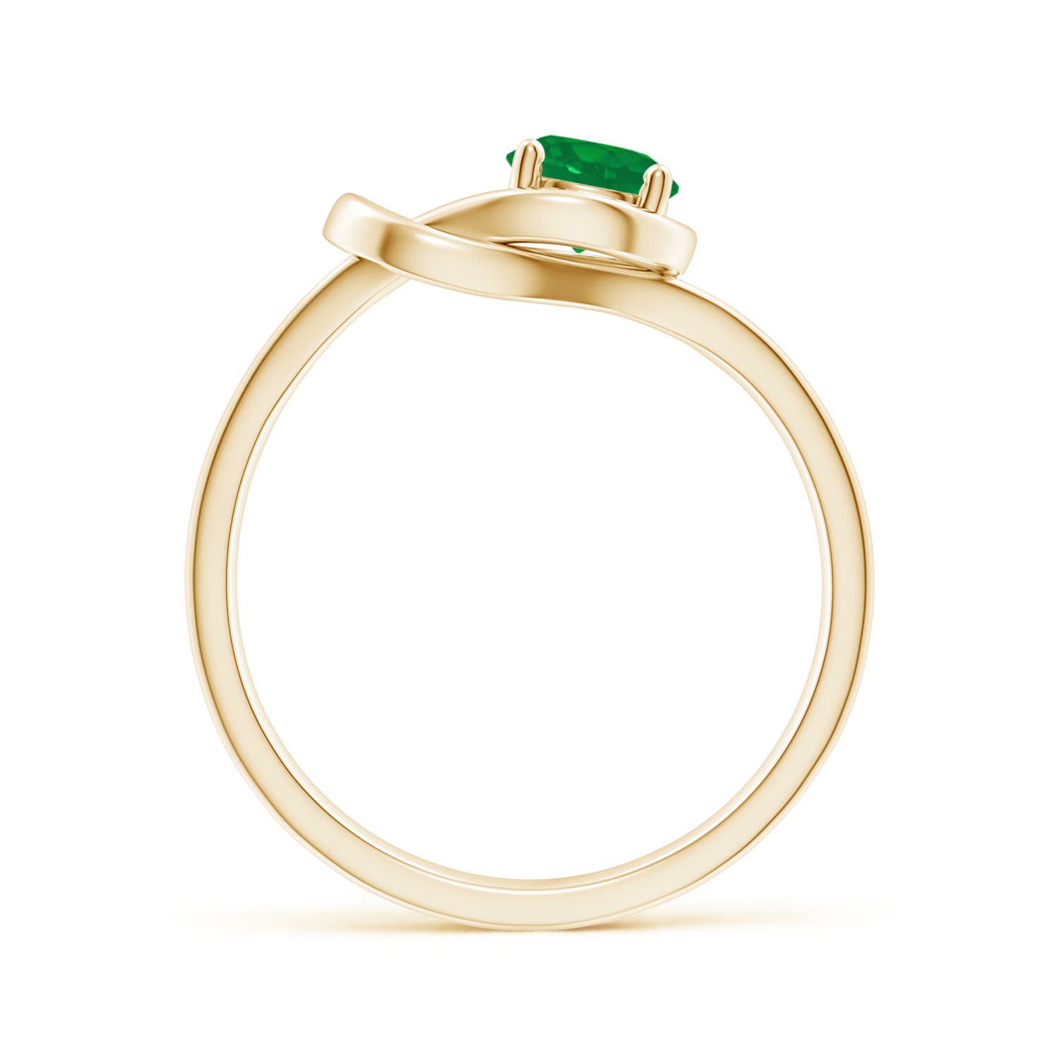 AA - Emerald / 0.45 CT / 14 KT Yellow Gold