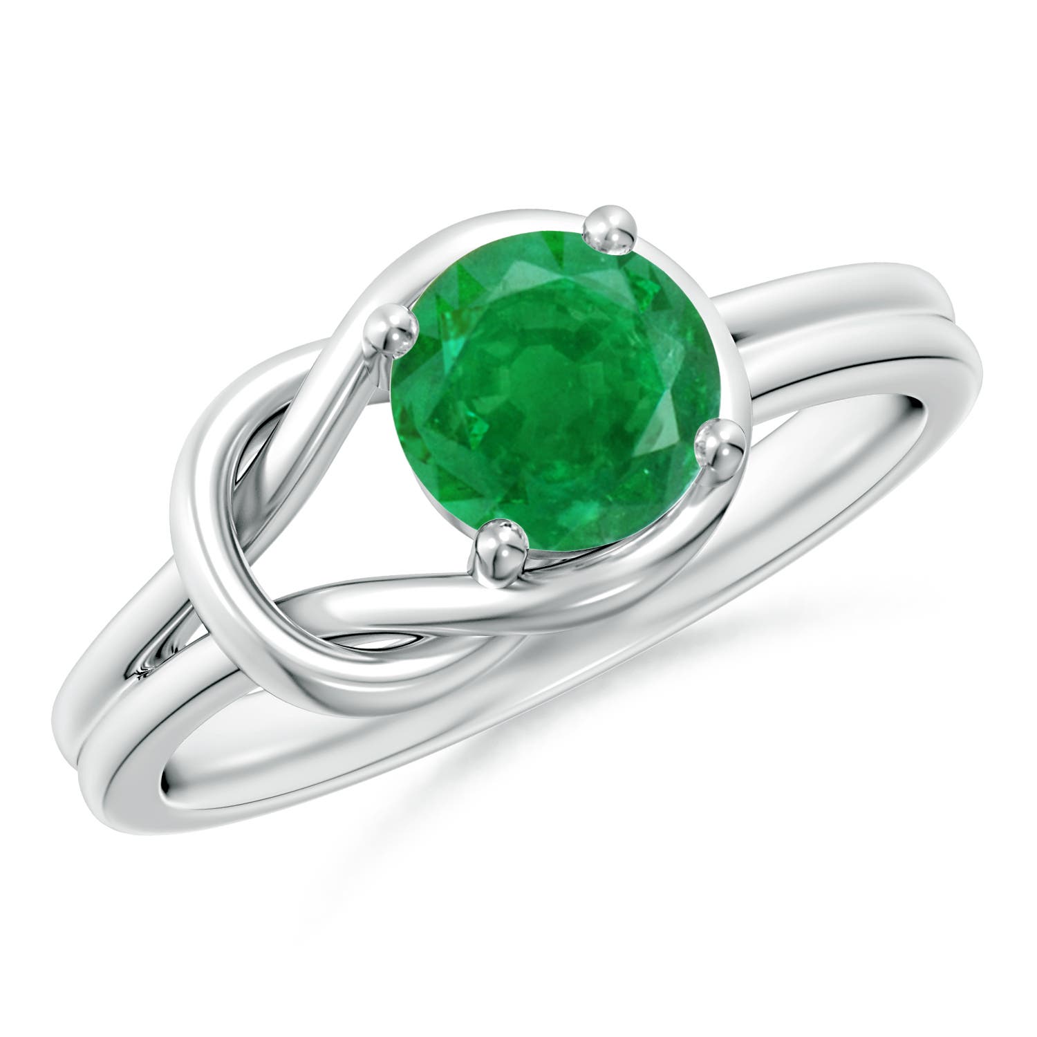 AA - Emerald / 0.75 CT / 14 KT White Gold