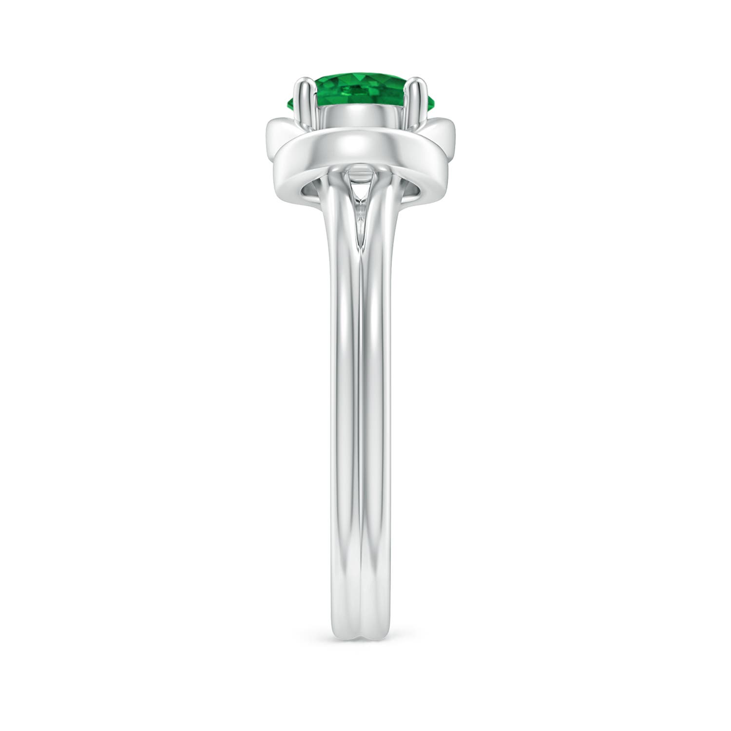 AAA - Emerald / 0.75 CT / 14 KT White Gold