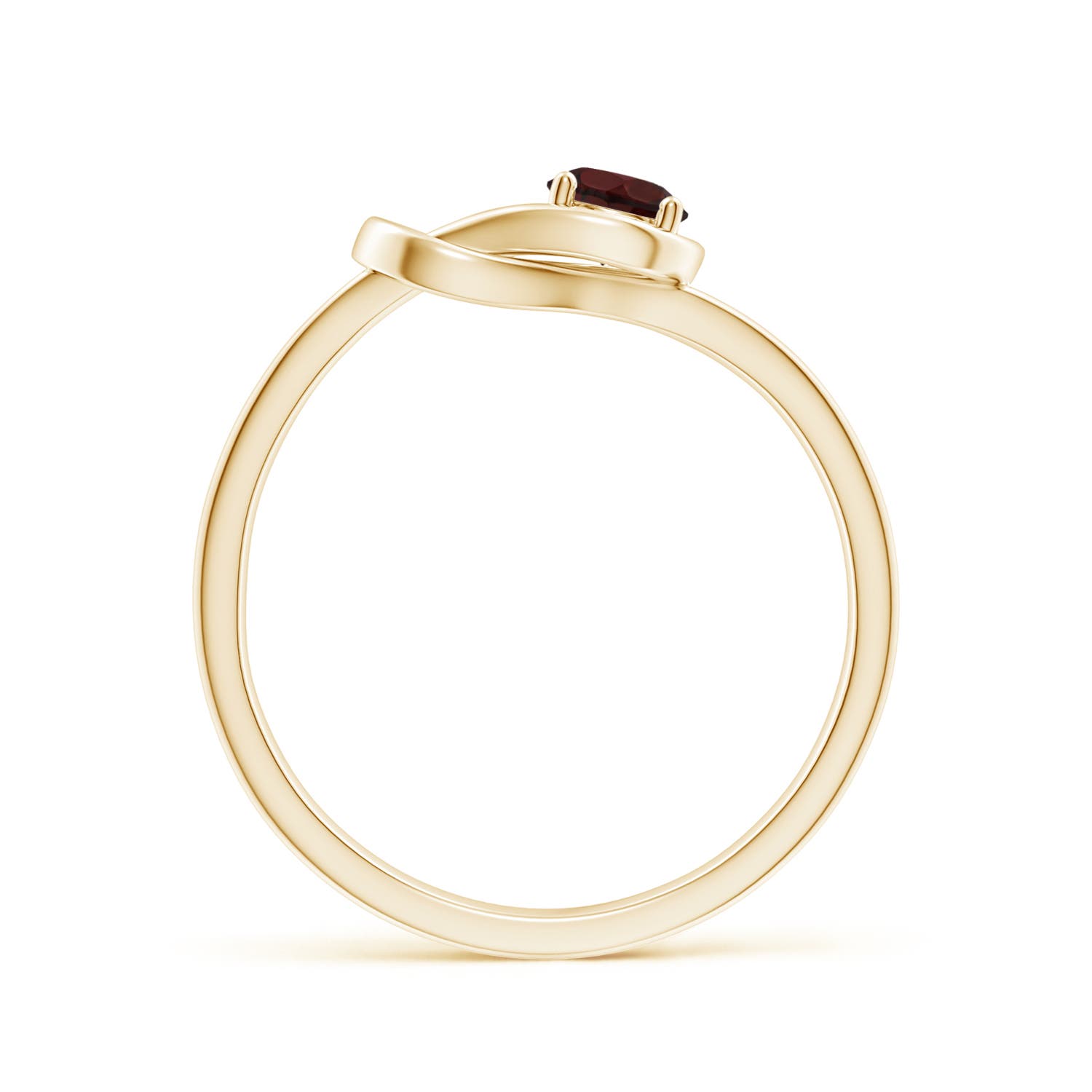 A - Garnet / 0.33 CT / 14 KT Yellow Gold