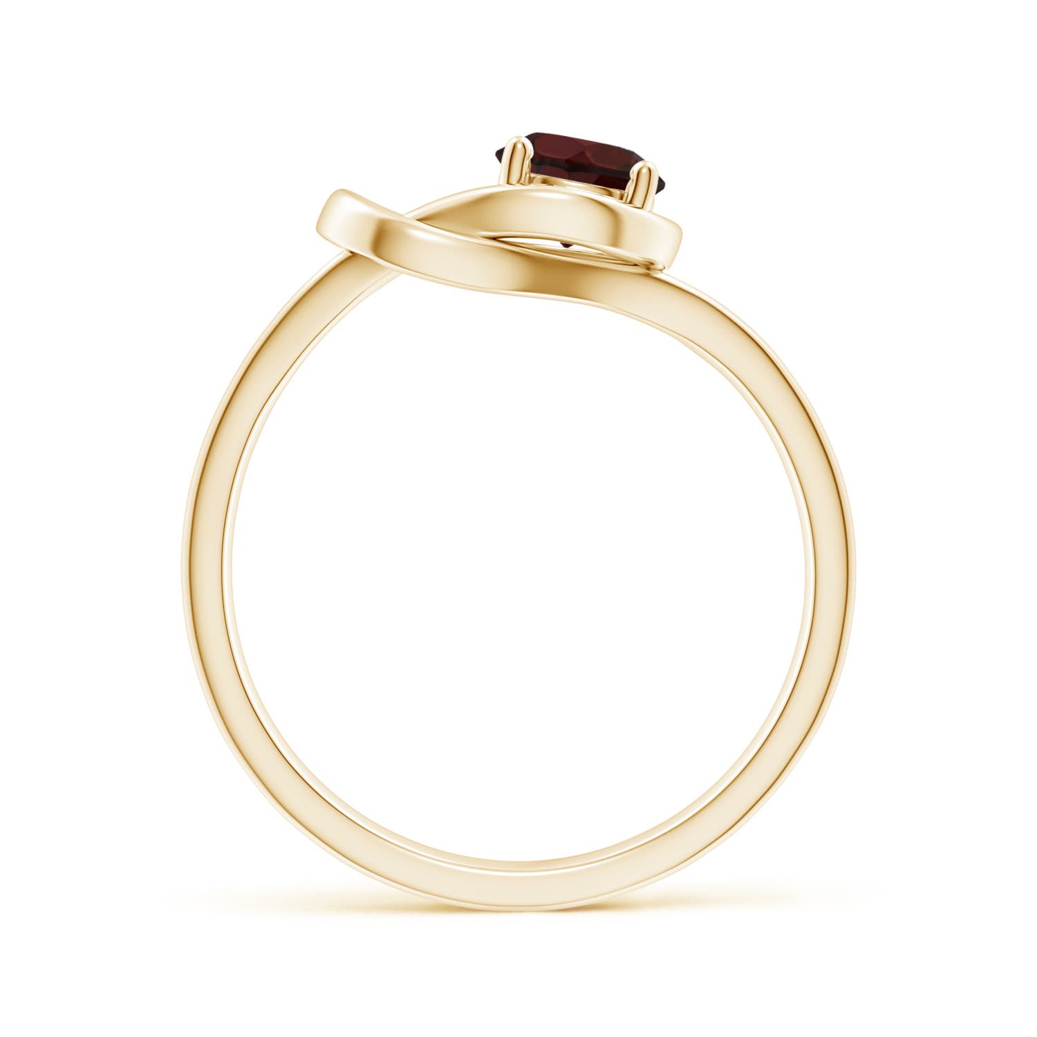 A - Garnet / 0.6 CT / 14 KT Yellow Gold